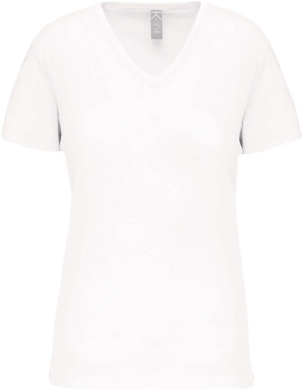 Kariban Dames-t-shirt BIO150 V-hals