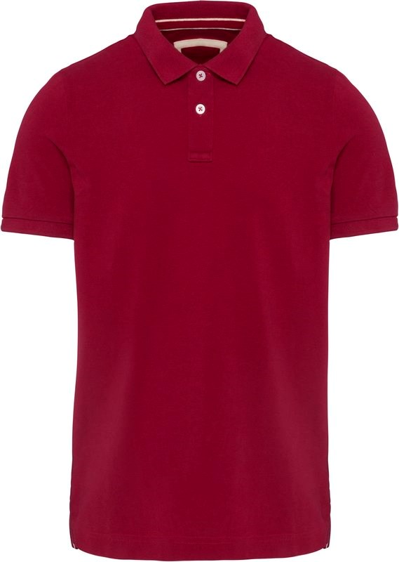 Kariban Vintage herenpolo met korte mouwen