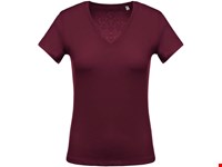 Kariban Ladies' short-sleeved V-neck T-shirt
