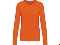 Kariban Dames T-shirt ronde hals lange mouwen
