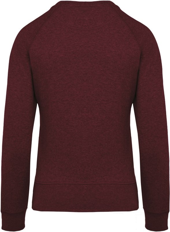 Kariban Damessweater BIO ronde hals raglanmouwen