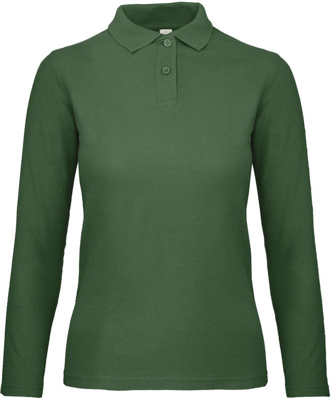 B&C ID.001 Ladies' long-sleeve polo shirt