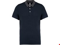 Kariban Tweekleurige herenpolo jersey