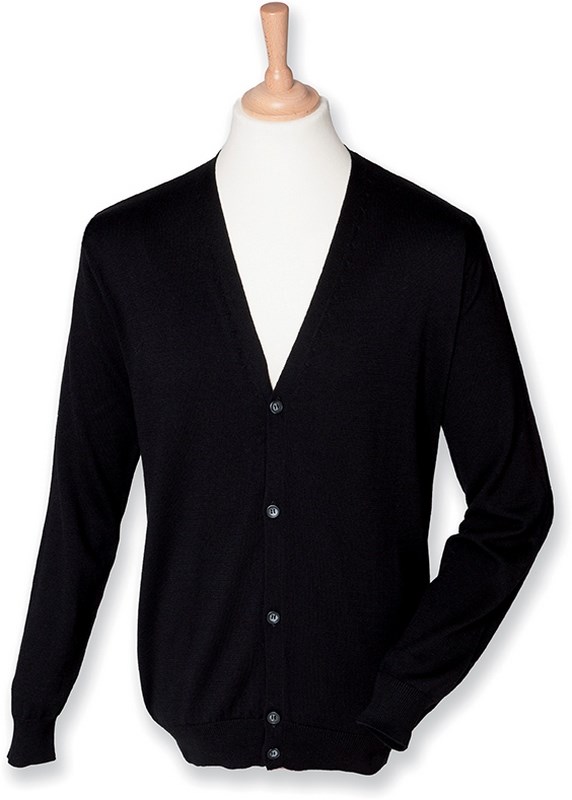 Henbury Men's Lightweight V Cardigan