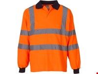 Yoko High Visibility Long Sleeve Polo Shirt