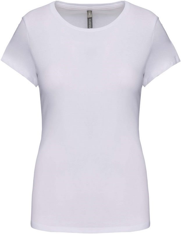 Kariban Dames-t-shirt ronde hals korte mouwen