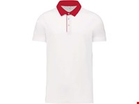 Kariban Tweekleurige herenpolo jersey