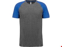 PROACT® Tweekleurig Triblend sport-t-shirt met korte mouwen volwassene