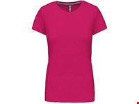 Kariban Dames t-shirt ronde hals korte mouwen
