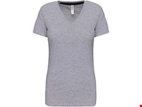 Kariban Dames T-shirt V-hals Korte Mouwen