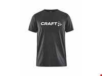 Craft - Community Logo SS Tee Jr Black Melange 158/164