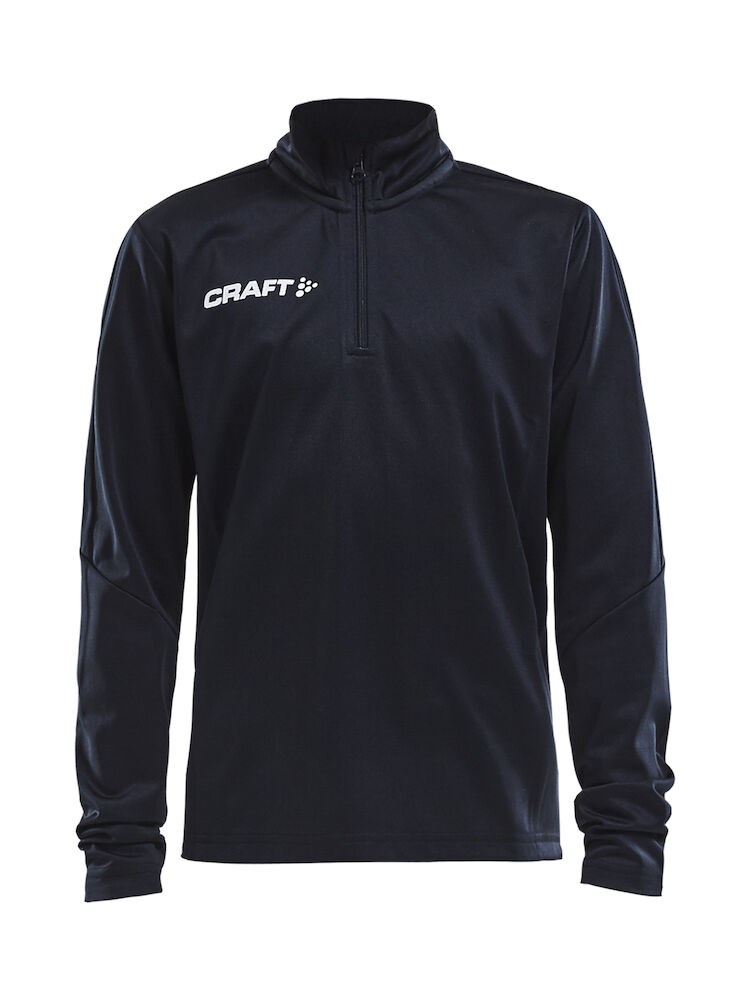 Craft - Progress Halfzip LS Tee JR Black 122/128