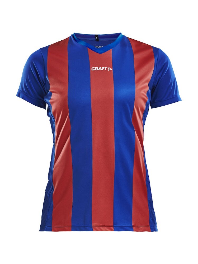 Craft - Progress Jersey Stripe W Club Cobolt/Bright Red L