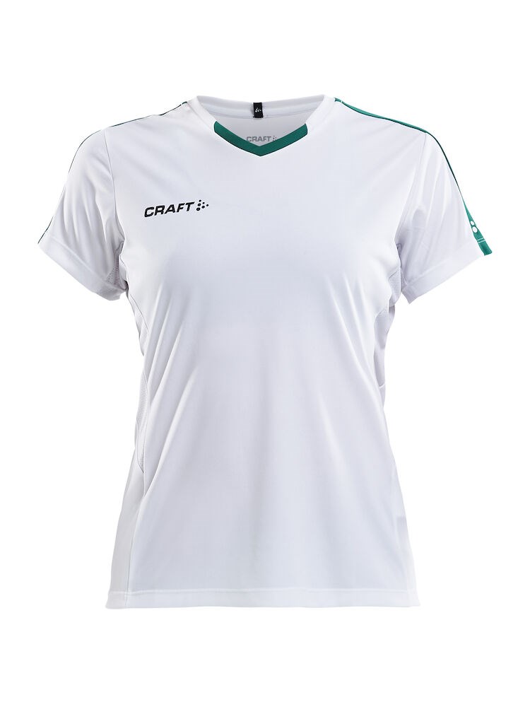 Craft - Progress Jersey Contrast W White/Team Green S