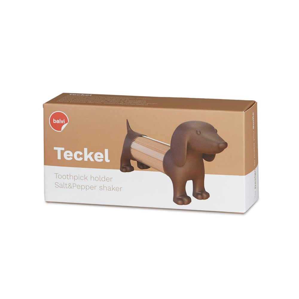 Tandenstokerhouder,Teckel,bruin