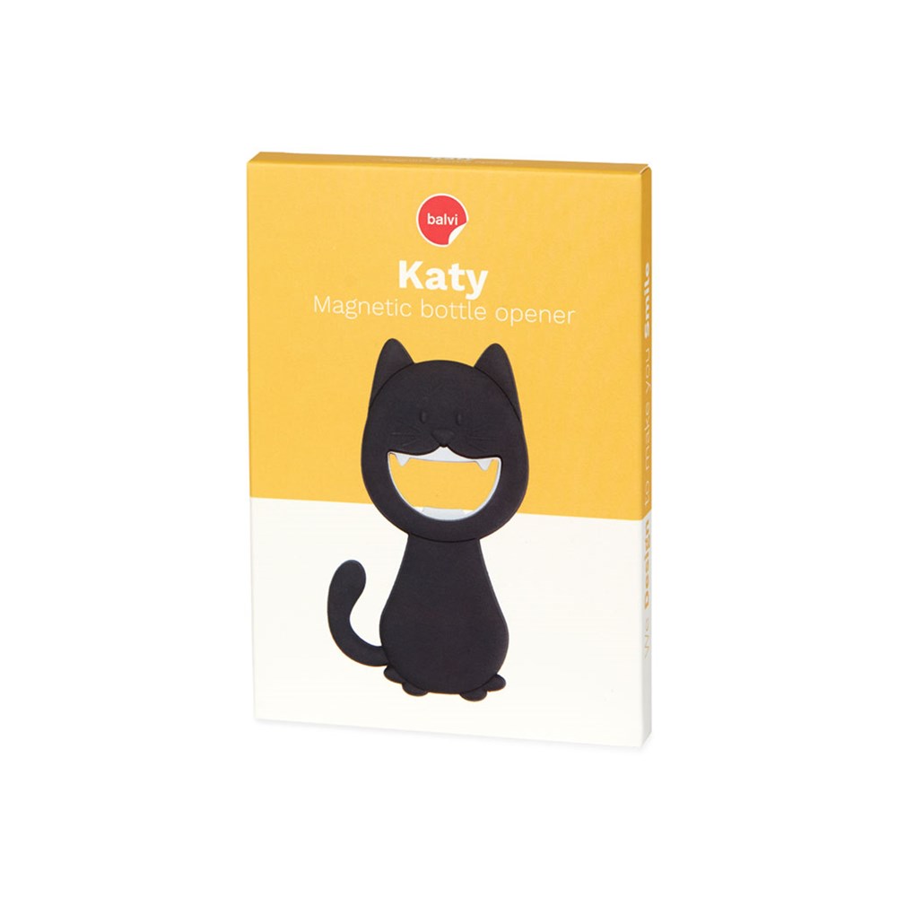 Fles opener,Katy,magnetisch,grijs,PVC
