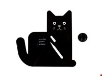 Magnetische koelkast board,Meow,zwart,met stift