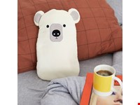 Warmwaterfles,Polar,wit,rubber/polyester
