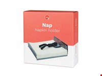 Servethouder,Nap,zilver/zwart,metaal/plastic
