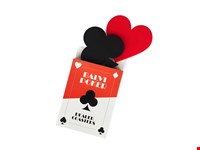 Onderzetters,Dealer,x4,rood/zwart,plastic