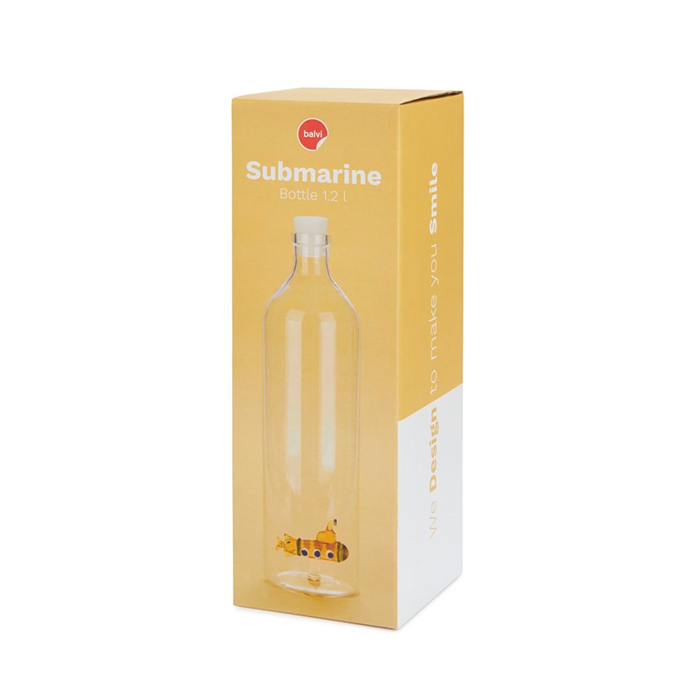 Fles,Atlantis Submarine,geel,glas