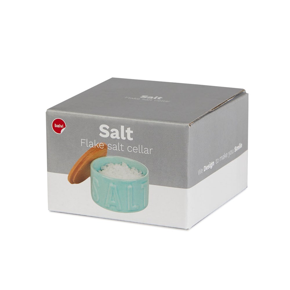 Flake zoutbus,Salt,turquoise,keramiek