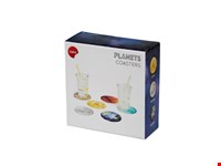 Onderzetters,Planets,x6,glas,houder