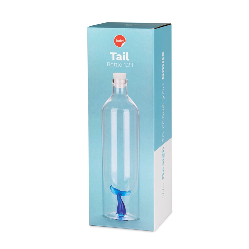 Fles,Atlantis Tail,1.2 L,blauw,glas