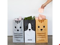 Set recyclingzakken,Meow,x3,gerecycled plastic