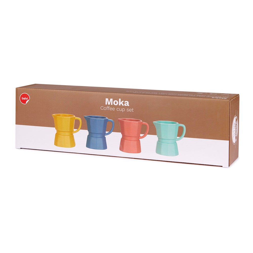 Koffie set,Moka,kleuren,keramiek