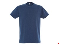 Clique - New Classic-T Blauw Melange XS