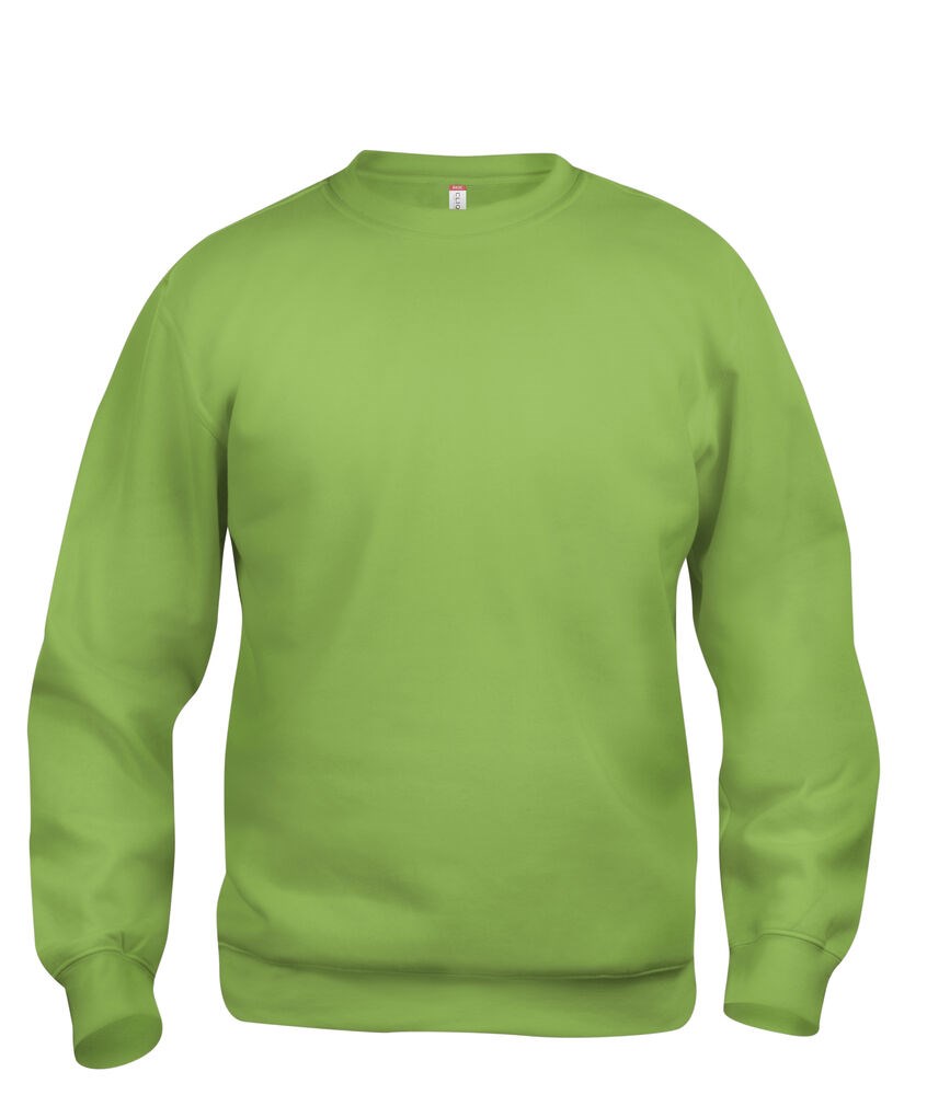 Clique - Basic Roundneck Licht-groen 3XL