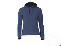 Clique - Classic Hoody Women Blauw-melange XXL
