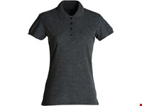 Clique - Basic Polo Women Antraciet Melange XS