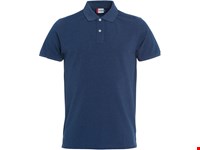 Clique - Stretch Premium Polo Blauw Melange XXL