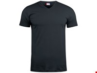 Clique - Basic-T V-neck Zwart 4XL