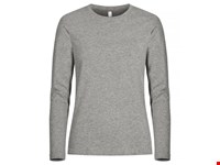 Clique - Premium Fashion-T L/S Women Grijsmelange 44/XXL