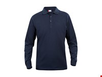 Clique - Basic Polo L/S Junior Dark Navy 110-120