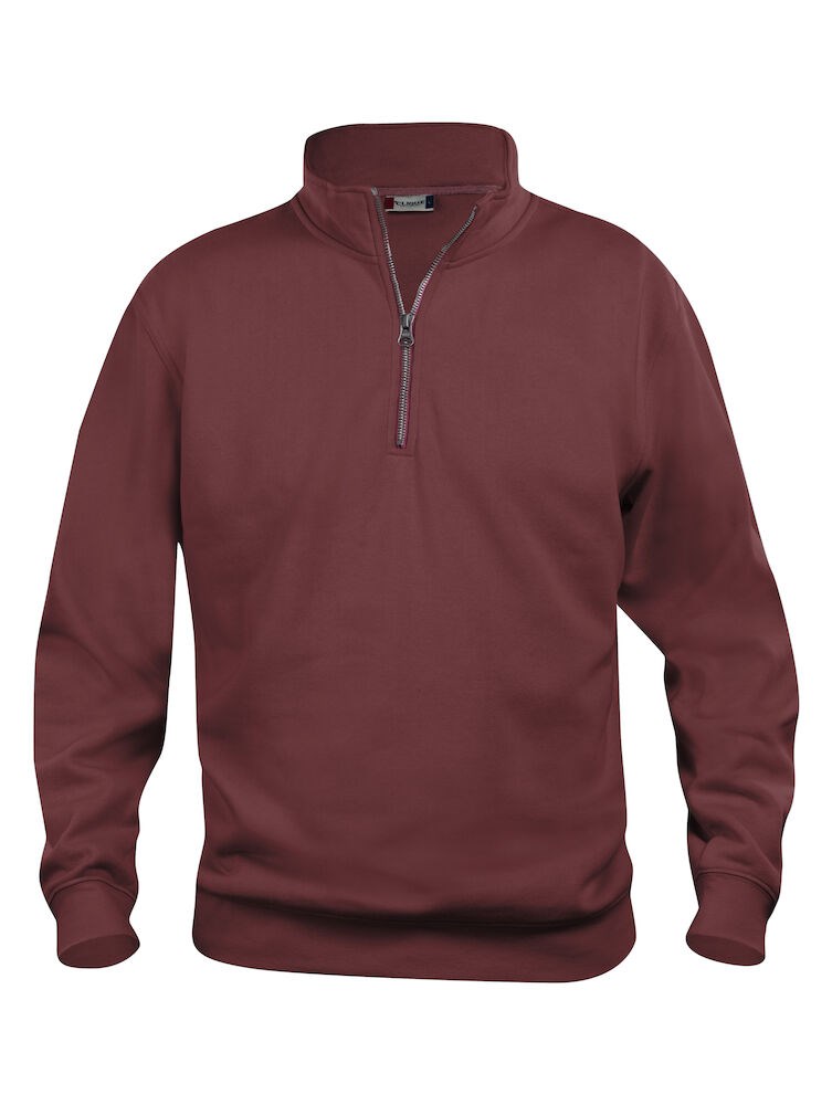 Clique - Basic Half Zip Bordeaux M