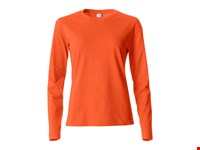 Clique - Basic-T L/S Women Diep-oranje M