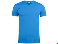 Clique - Basic-T V-neck Kobalt 4XL