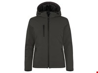 Clique - Padded Hoody Softshell Women Donkergrijs XL