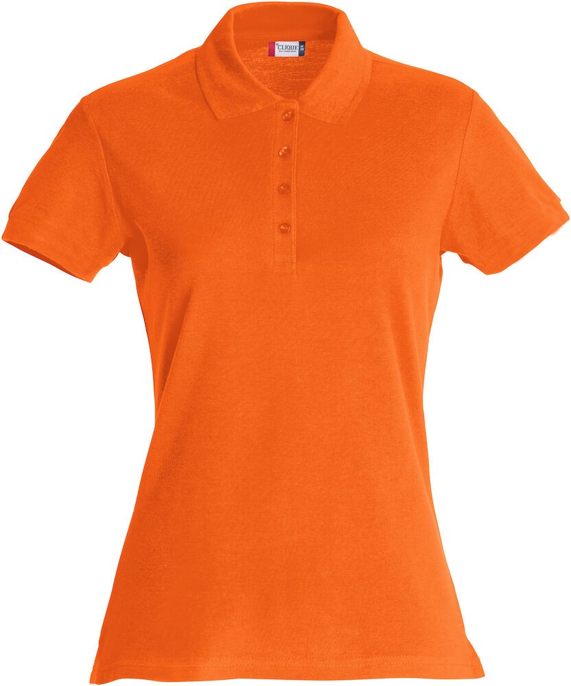 Clique - Basic Polo Women Diep Oranje XL