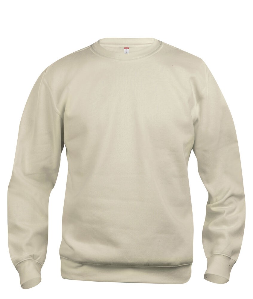 Clique - Basic Roundneck Licht khaki XS