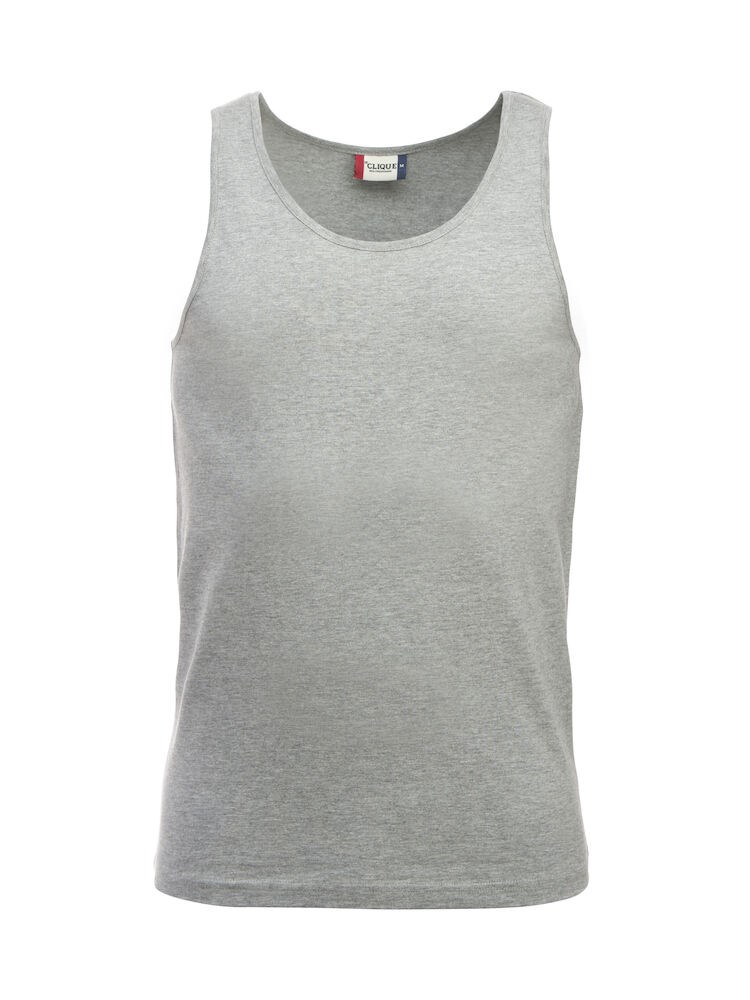 Clique - Classic Tanktop Grijs-melange 4XL
