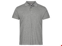 Clique - Single Jersey Polo Grijs-melange XS