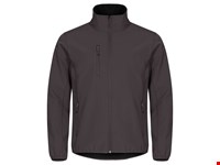 Clique - Classic Softshell Jacket Donkergrijs M