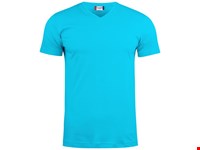 Clique - Basic-T V-neck Turquoise L