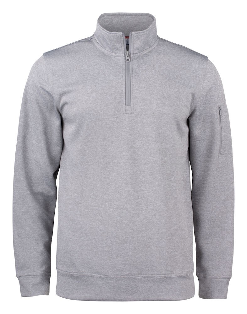 Clique - Basic Active Half Zip Grijs-melange S