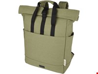 Joey 15 inch GRS gerecyclede canvas rolltop laptoprugzak 15 l